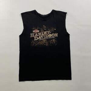 Harley Davidson black sleeveless shirt #bikerstyle